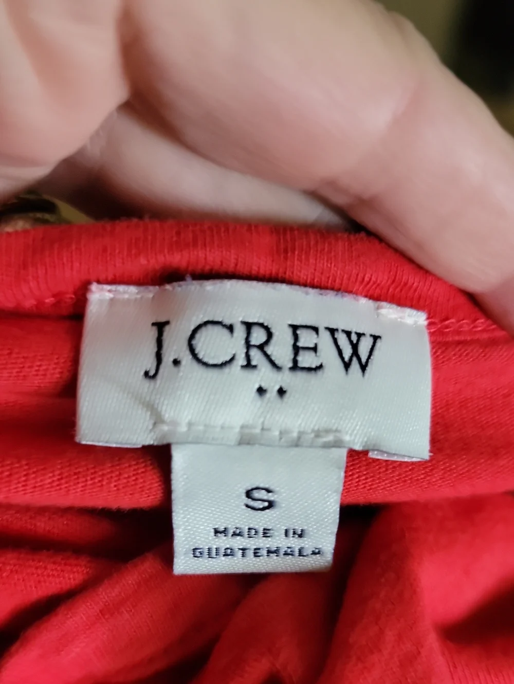 J Crew Simple Red T-Shirt Dress